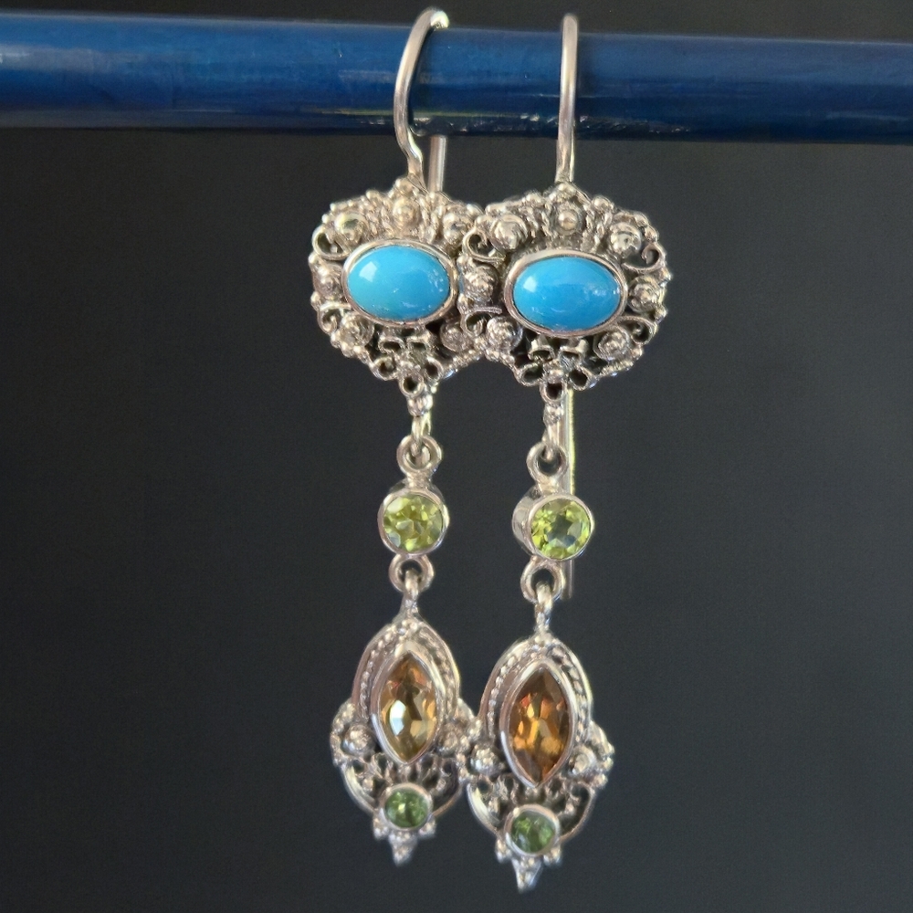 Nicky Butler RAJ COLLECTION LIMITED EDITION 925 Sterling Silver Earrings NWT NB